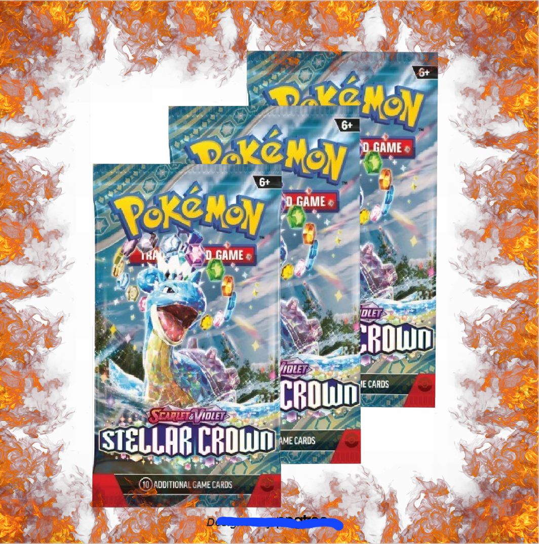 Stellar Crown x3 Booster Packs. (Hot Deal)