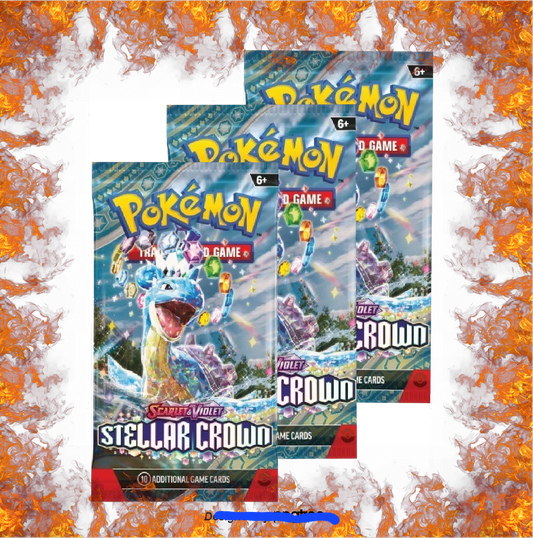 Stellar Crown x3 Booster Packs. (Hot Deal)